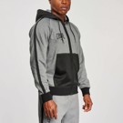 LEONE HOODED SWEATSHIRT MELANGE - GREY